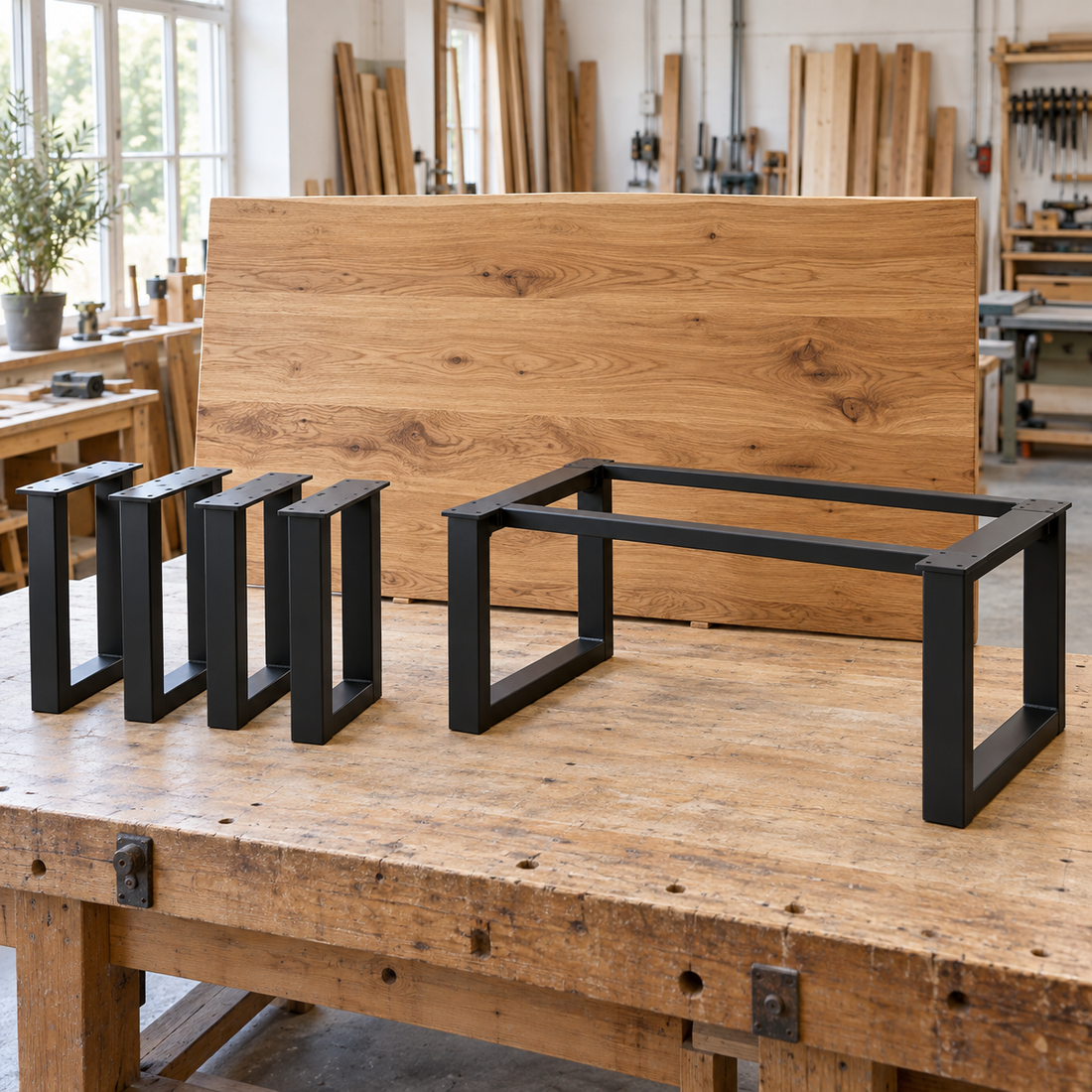 Pieds de table ou piètement complet : que choisir ?