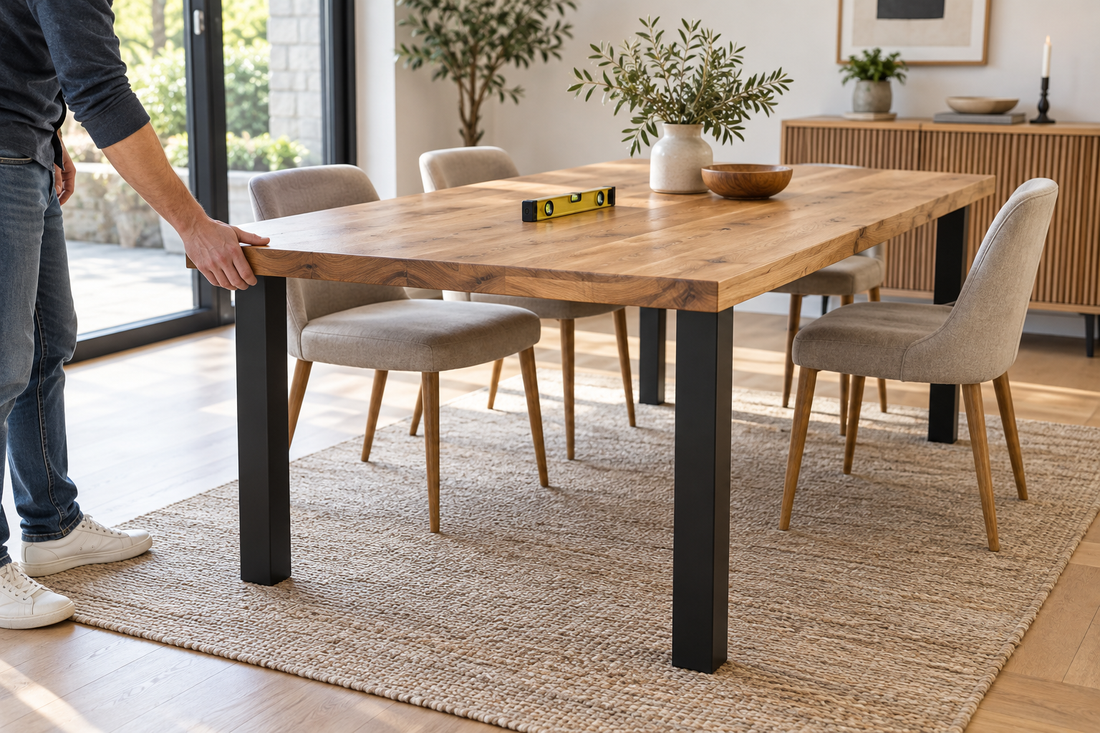 Pourquoi une table bouge-t-elle ? Diagnostiquer avant de changer les pieds