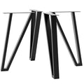 Lot de 4 pieds de table en métal Kentucky