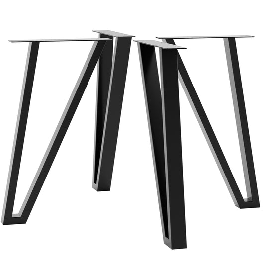 Lot de 4 pieds de table en métal Kentucky