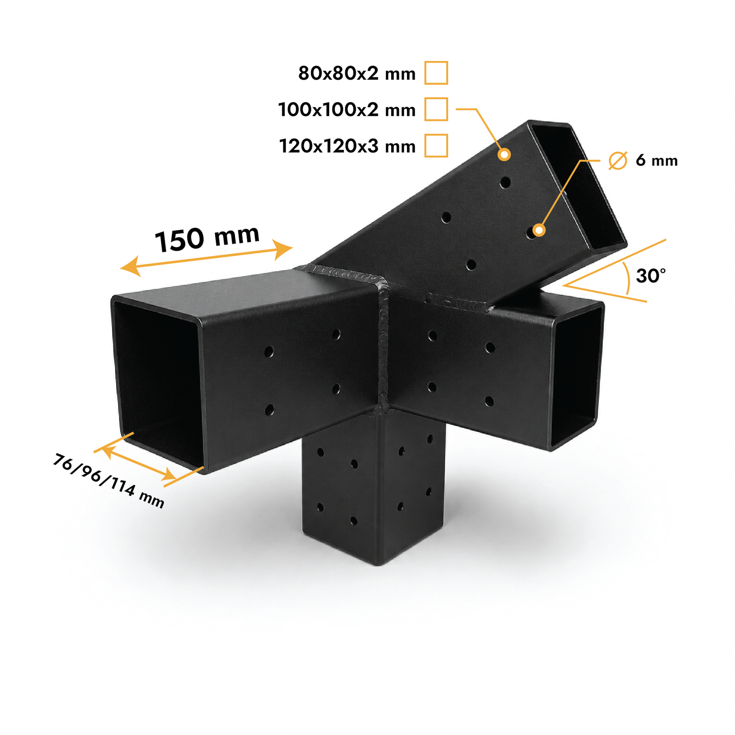 Connecteur Y 30° droit