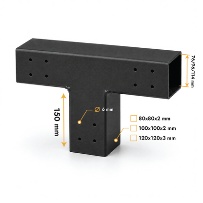 Connecteur pour poutres T