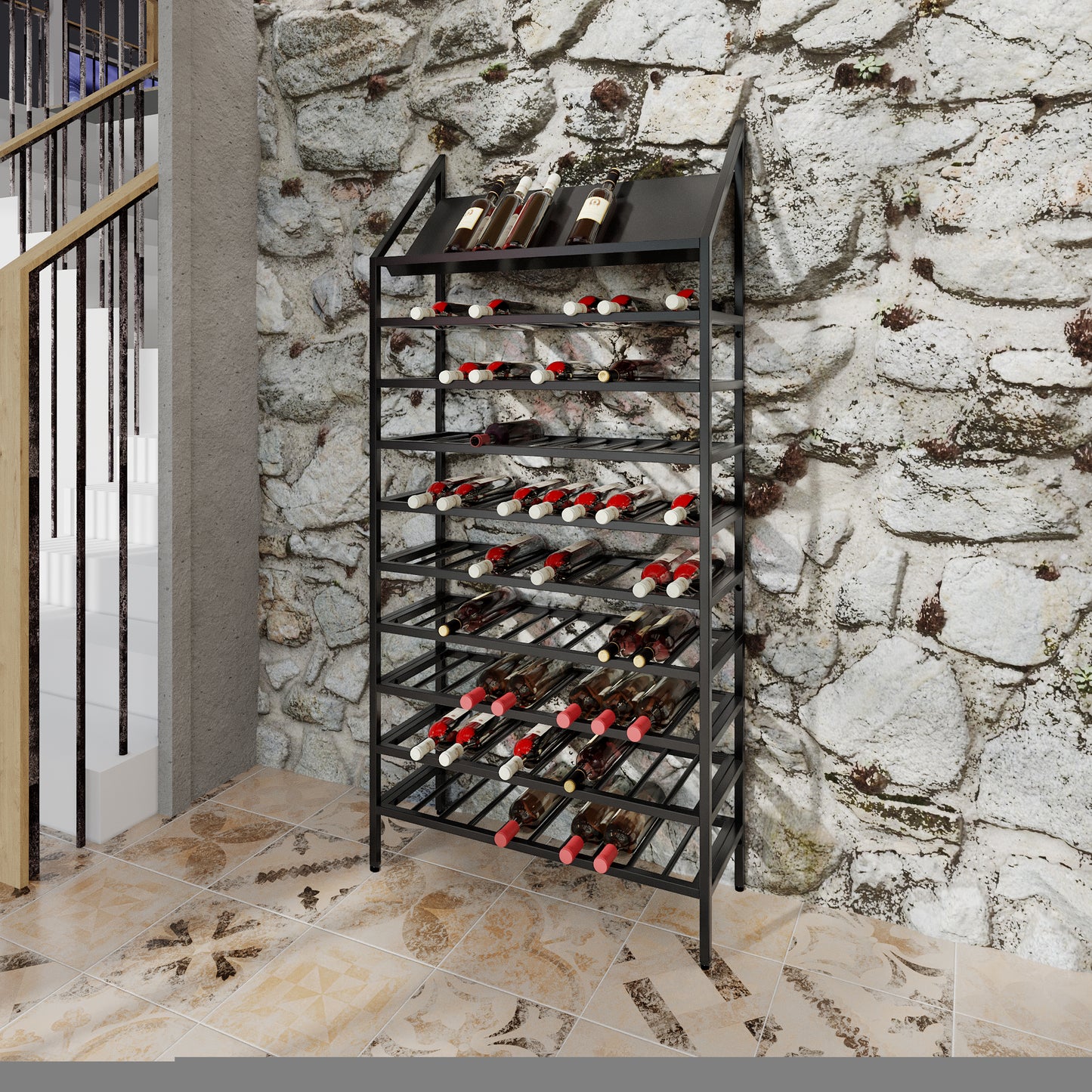 Regál Na Víno - Napa - 170x80x30 cm