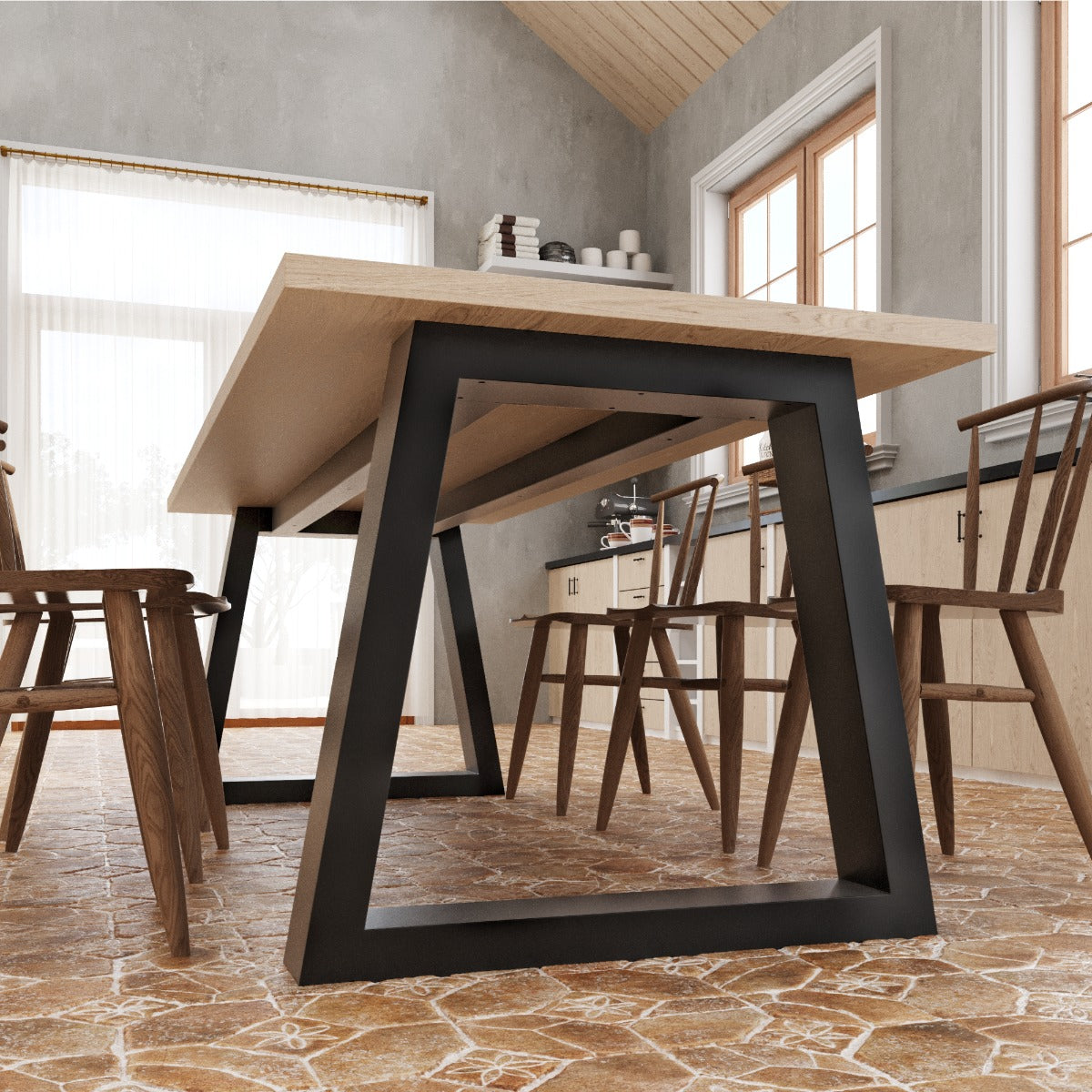 Stolová noha Nemesis Extreme - 160x80x72 cm