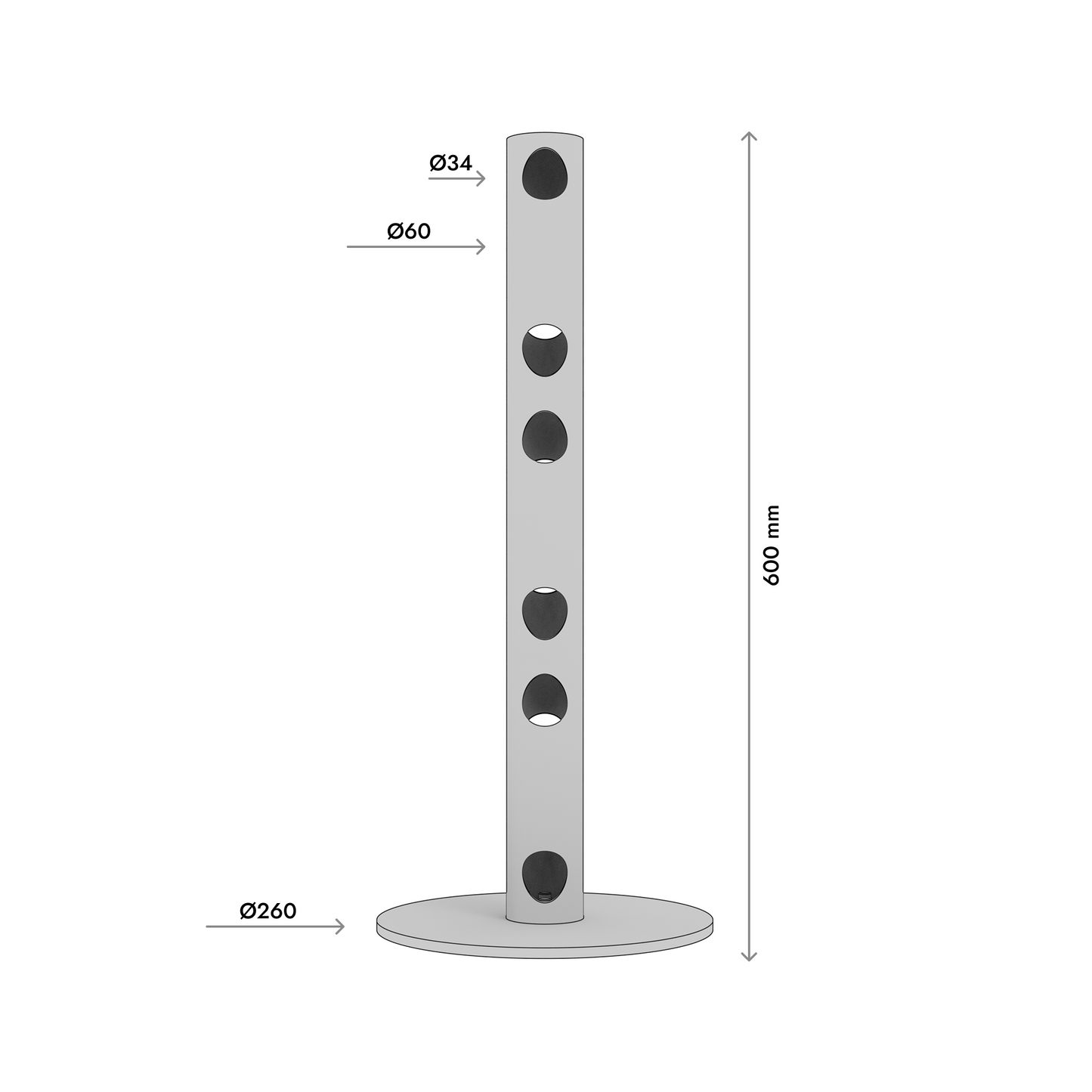 Stojan Na Víno - Paarl - 60 cm