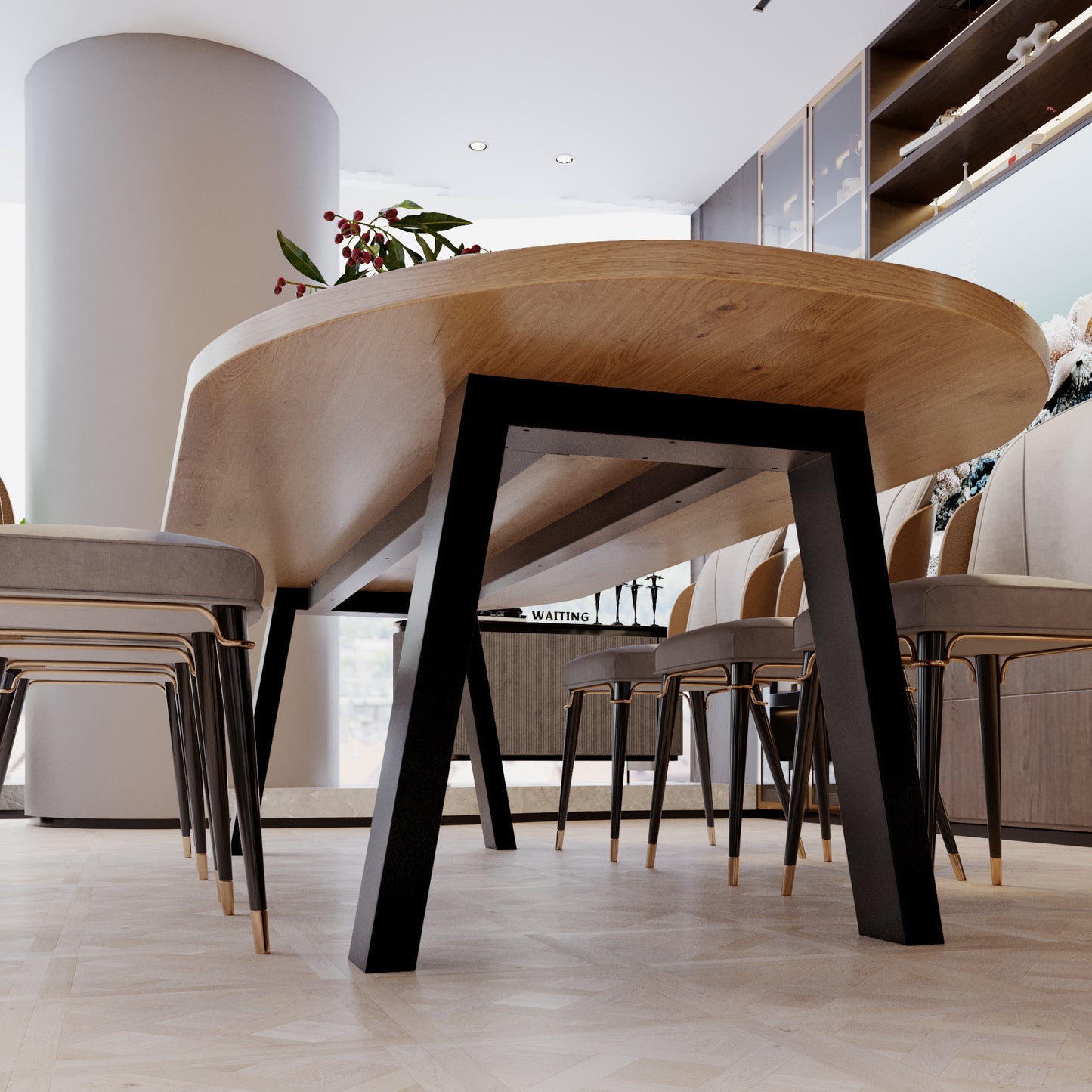 Stolová noha Thusia Extreme - 180x80x72 cm